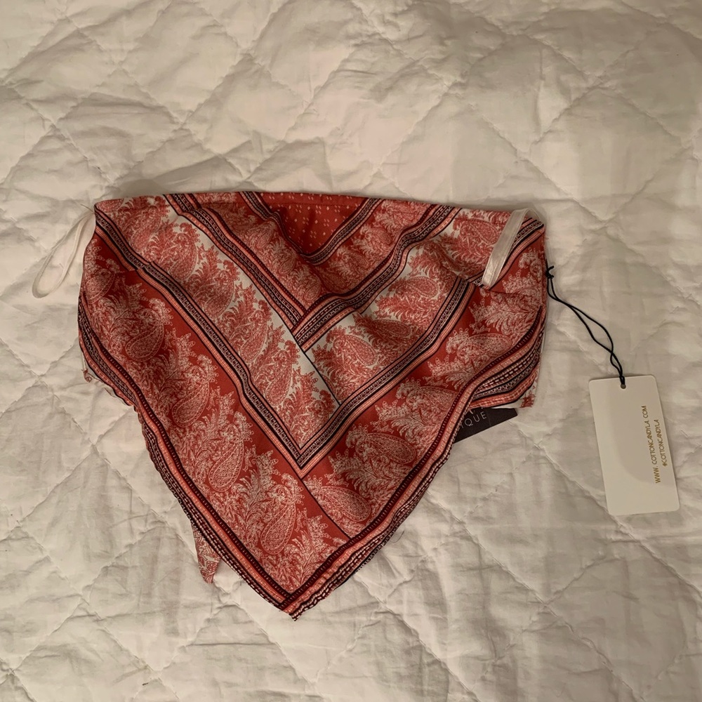 NWT Cotton Candy LA Strapless Crop Top